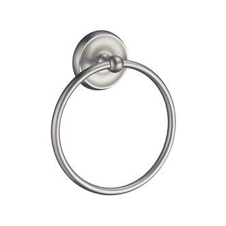 Smedbo V244 6 in. Towel Ring in Polished Brass Villa Collection Collection
